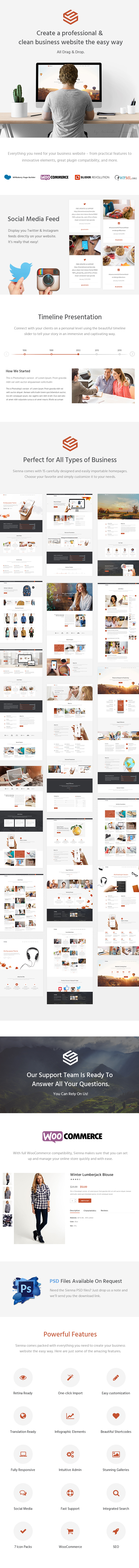 Sienna - Professional Business Theme - 1